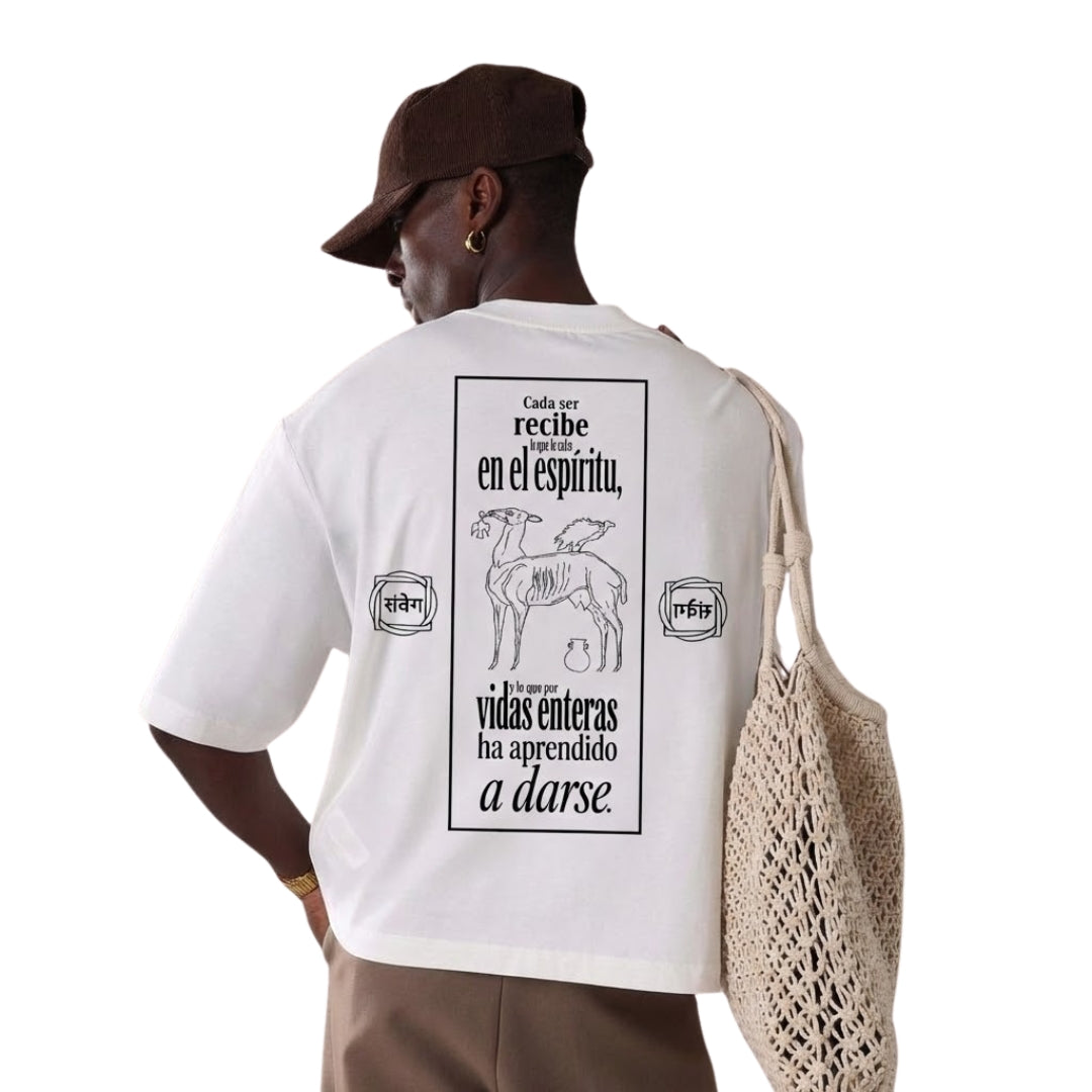 CADA SER RECIBE - POYÉSIS - BLANCO